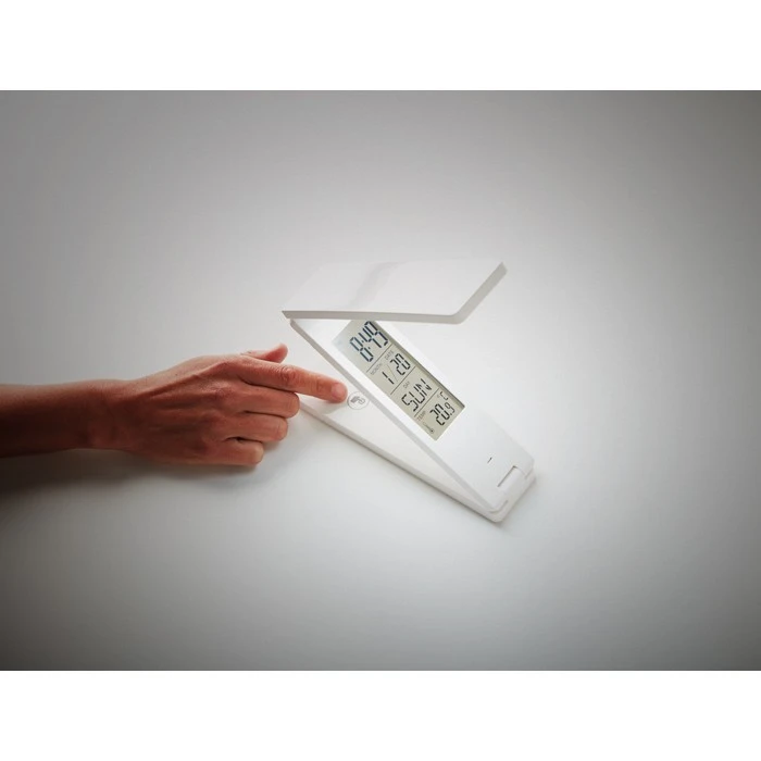 Faltbare Tischleuchte Mit Uhr ZETA 14 Faltbare Tischleuchte Mit Uhr ZETA – Bild 14