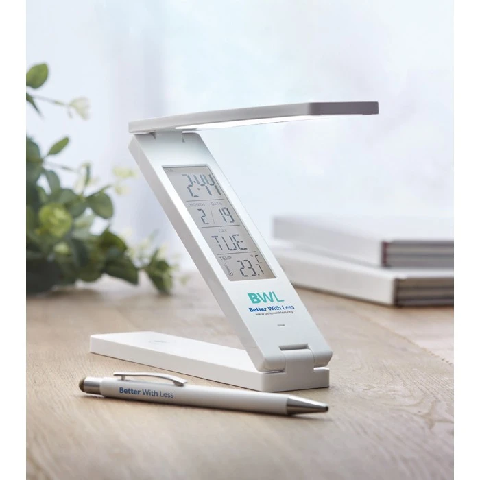 Faltbare Tischleuchte Mit Uhr ZETA 5 Faltbare Tischleuchte Mit Uhr ZETA – Bild 5