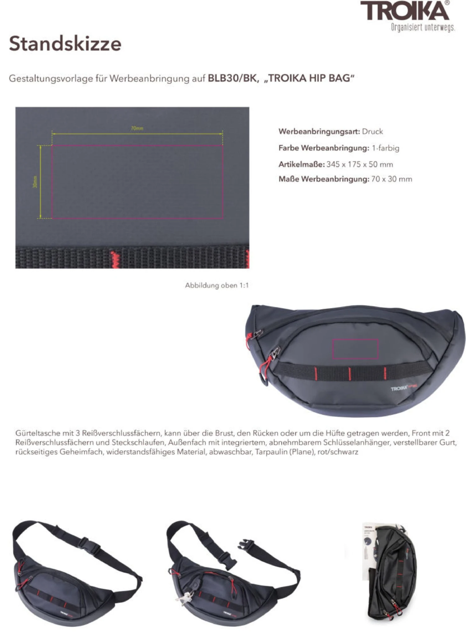 Gürteltasche TROIKA HIP BAG 4 Gürteltasche TROIKA HIP BAG – Bild 4