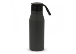 Isolierflasche Mit Trageschlaufe 600ml -Leben Bedarfs Verkauf Werbeartikel Isolierflasche mit Trageschlaufe 600ml Dunkelgrau 550.202859