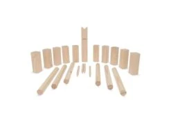 Kubb Spiel Aus Holz Mit Beutel, Holz