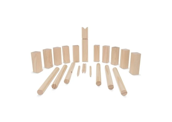 Kubb Spiel Aus Holz Mit Beutel, Holz 1 Kubb Spiel Aus Holz Mit Beutel, Holz