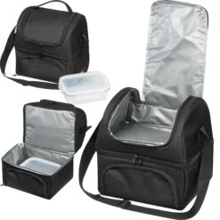 Kühltasche Mit Foodcontainer, Schwarz -Leben Bedarfs Verkauf Werbeartikel Kuhltasche mit Foodcontainer schwarz 365.207382 2