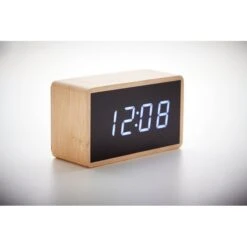 LED Tisch Uhr Bambus MIRI CLOCK -Leben Bedarfs Verkauf Werbeartikel LED Tisch Uhr Bambus MIRI CLOCK 1685516452 7