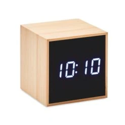 LED Tischuhr Bambus MARA CLOCK