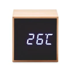 LED Tischuhr Bambus MARA CLOCK -Leben Bedarfs Verkauf Werbeartikel LED Tischuhr Bambus MARA CLOCK 1685516453 4