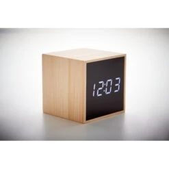 LED Tischuhr Bambus MARA CLOCK -Leben Bedarfs Verkauf Werbeartikel LED Tischuhr Bambus MARA CLOCK 1685516453 8