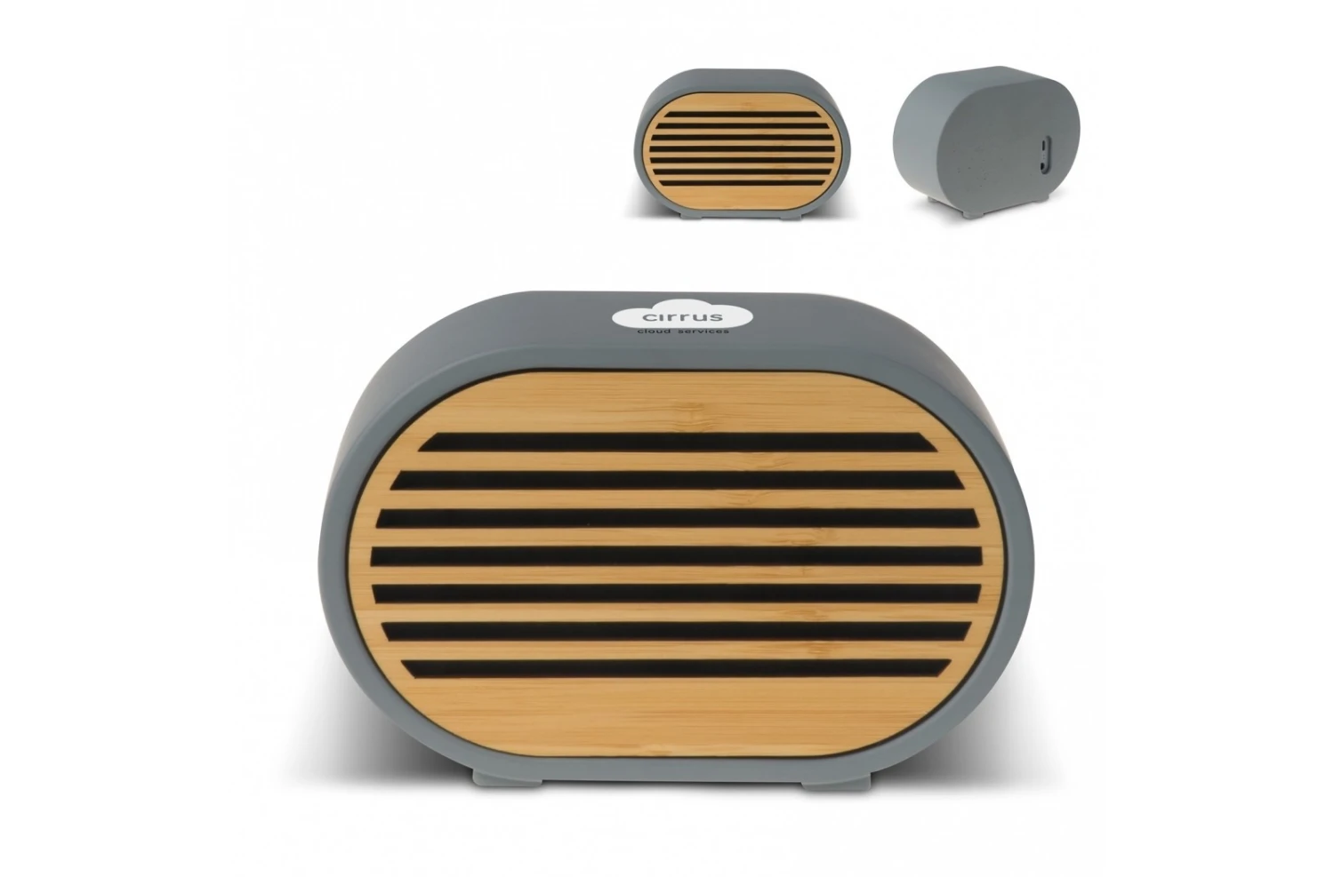 Lautsprecher Und Wireless-Charger Aus Kalkstein 5W, Grau 2 Lautsprecher Und Wireless-Charger Aus Kalkstein 5W, Grau – Bild 2