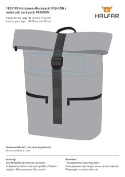 Notebook-Rucksack FASHION -Leben Bedarfs Verkauf Werbeartikel Notebook Rucksack FASHION 891386283 7