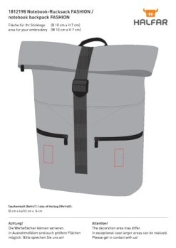 Notebook-Rucksack FASHION -Leben Bedarfs Verkauf Werbeartikel Notebook Rucksack FASHION 891386283 9