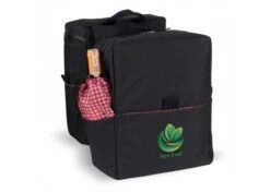 Picknick-Doppel-Fahrradtasche Aus R-PET-Material, Dunkelblau
