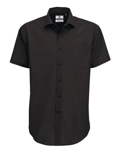 B&C Poplin Shirt Smart Short Sleeve / Men 1 B&C Poplin Shirt Smart Short Sleeve / Men
