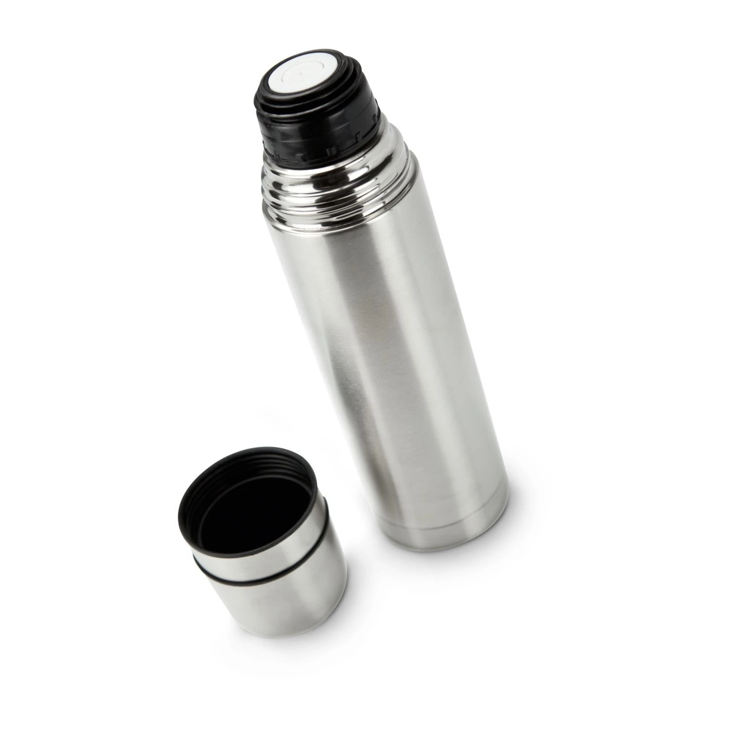 ROMINOX® Isolierkanne // Cup In Cup - Mit 2 Deckeln - Silber 2 ROMINOX® Isolierkanne // Cup In Cup - Mit 2 Deckeln - Silber – Bild 2