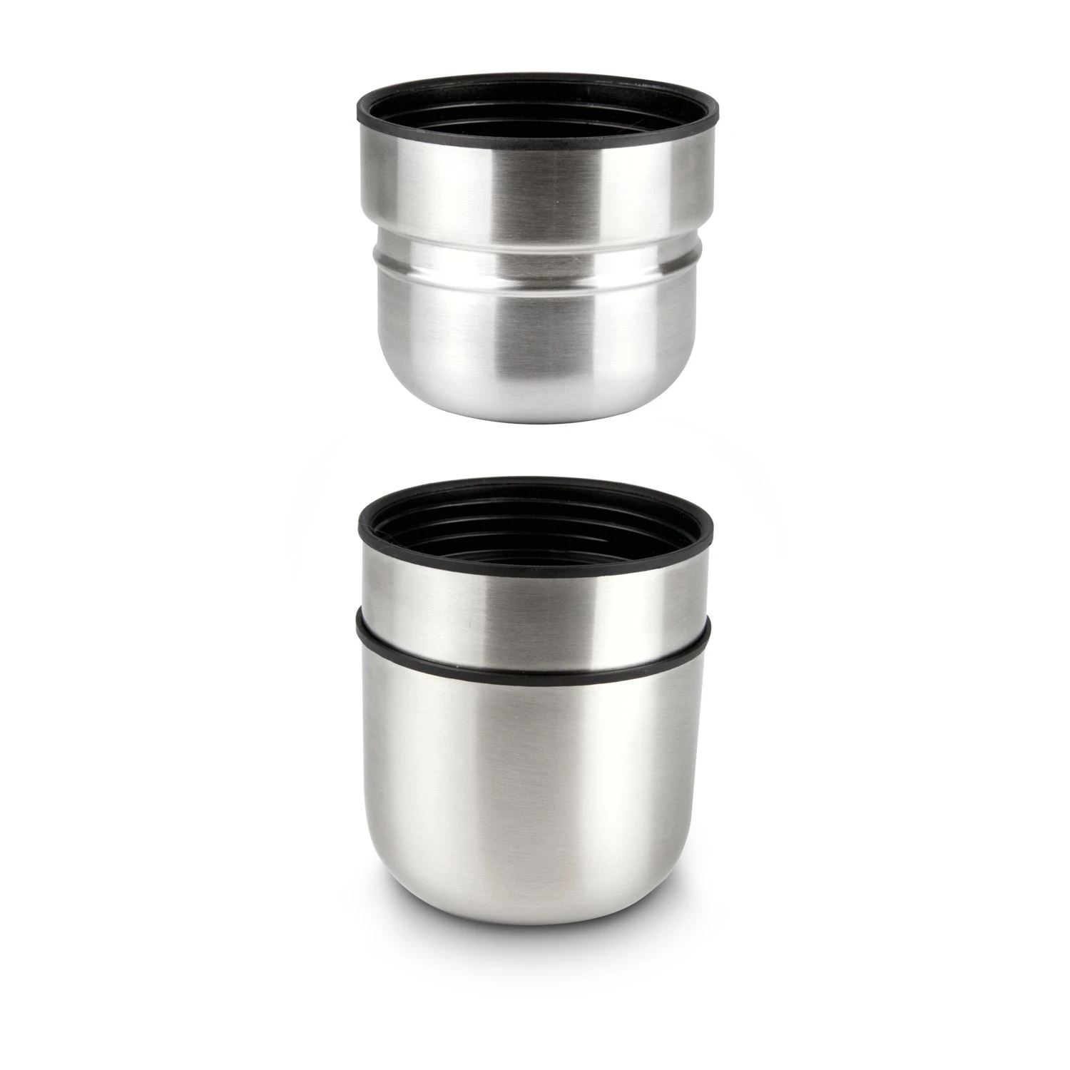 ROMINOX® Isolierkanne // Cup In Cup - Mit 2 Deckeln - Silber 3 ROMINOX® Isolierkanne // Cup In Cup - Mit 2 Deckeln - Silber – Bild 3