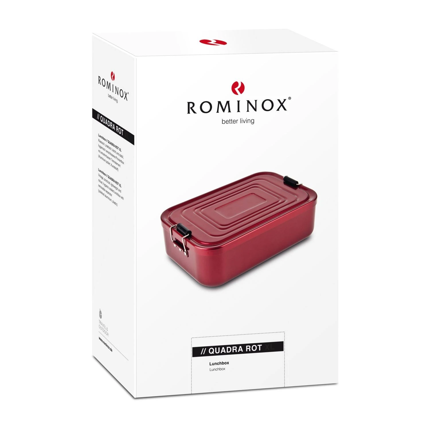 ROMINOX® Lunchbox // Quadra Rot 4 ROMINOX® Lunchbox // Quadra Rot – Bild 4