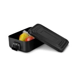 ROMINOX® Lunchbox // Quadra Schwarz Matt -Leben Bedarfs Verkauf Werbeartikel ROMINOXr Lunchbox Quadra Schwarz matt 886533833 2