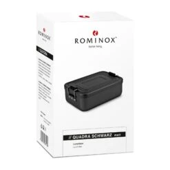ROMINOX® Lunchbox // Quadra Schwarz Matt -Leben Bedarfs Verkauf Werbeartikel ROMINOXr Lunchbox Quadra Schwarz matt 886533833 3