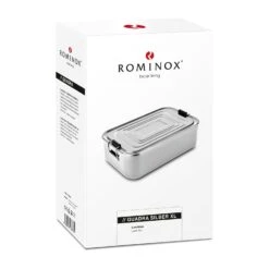 ROMINOX® Lunchbox // Quadra Silber XL -Leben Bedarfs Verkauf Werbeartikel ROMINOXr Lunchbox Quadra Silber XL 886533820 3