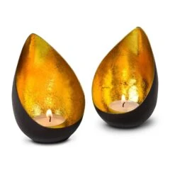 ROMINOX® Teelicht-Set // Drops -Leben Bedarfs Verkauf Werbeartikel ROMINOXr Teelicht Set Drops 886517153 6