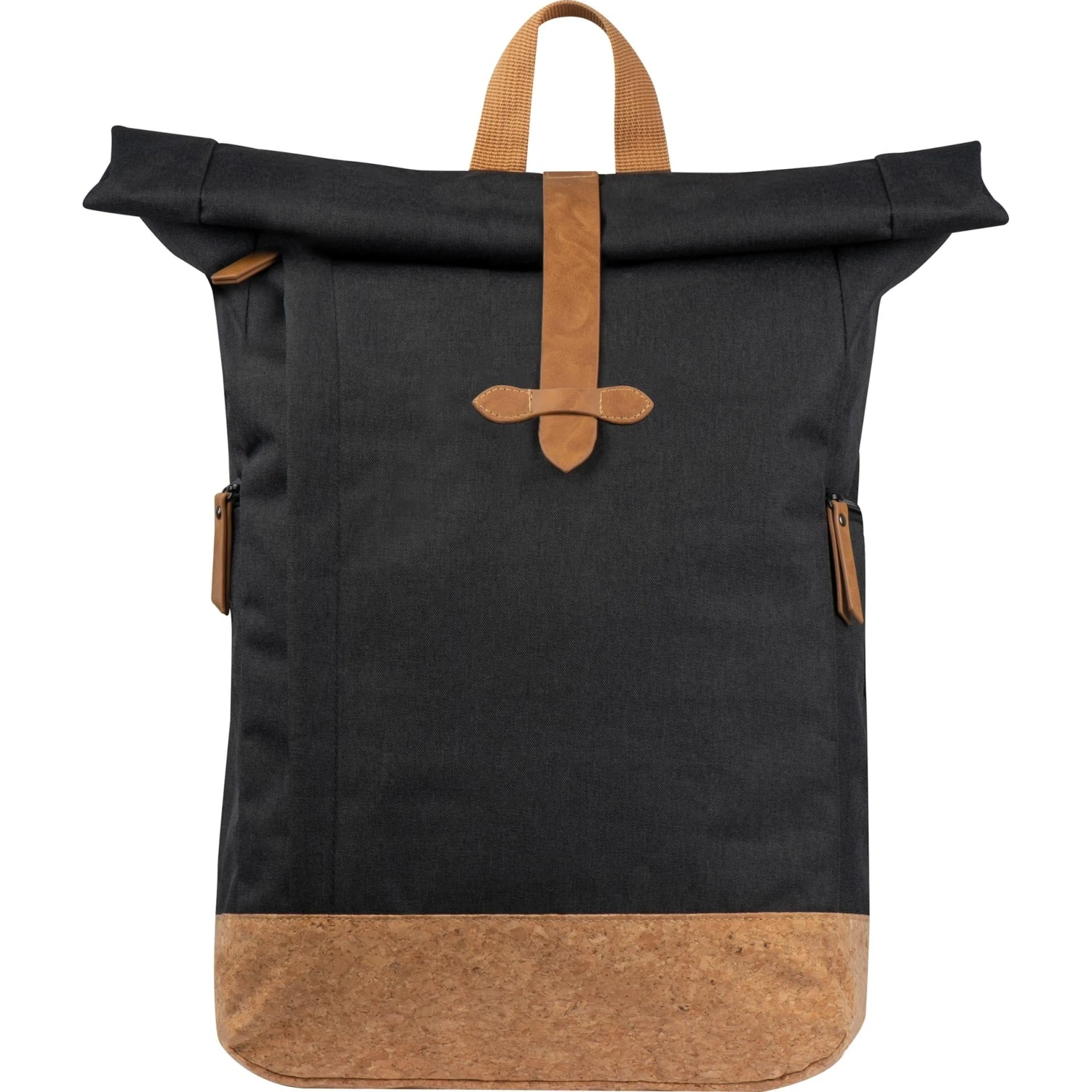 RPET Rucksack Mit Korkboden, Schwarz 3 RPET Rucksack Mit Korkboden, Schwarz – Bild 3