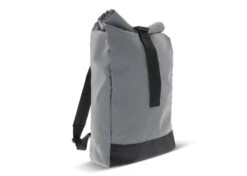 Reflektierender Rolltop-Rucksack 26x13x50cm, Grau