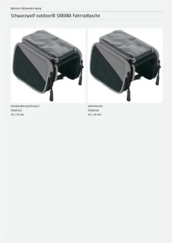 Schwarzwolf Outdoor® SABANA Fahrradtasche -Leben Bedarfs Verkauf Werbeartikel Schwarzwolf outdoorr SABANA Fahrradtasche 9182511905 4