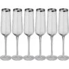 Set Aus 6 Champagnergläsern