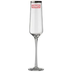 Set Aus 6 Champagnergläsern -Leben Bedarfs Verkauf Werbeartikel Set aus 6 Champagnerglasern 855431981 3