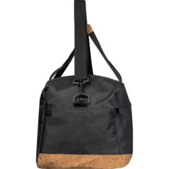 Sporttasche Aus RPET Mit Korkboden, Schwarz