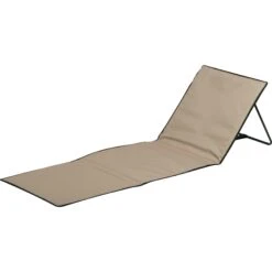 Strandmatte Mit Metallgestänge Und Tragegurten, Beige