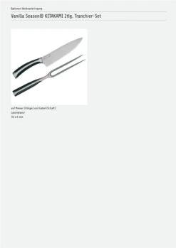 Vanilla Season® KITAKAMI Tranchier-Set -Leben Bedarfs Verkauf Werbeartikel Vanilla Seasonr KITAKAMI Tranchier Set 9182467277 3