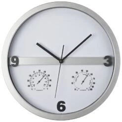 Wanduhr Halbes Display Bedruckbar